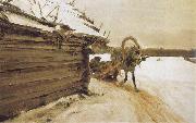 Valentin Serov In Winter oil on canvas
